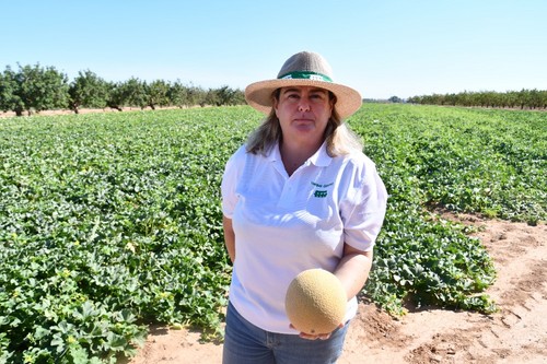 Raquel Gómez, area manager de Iberia de Semillas Fitó, con Bristol