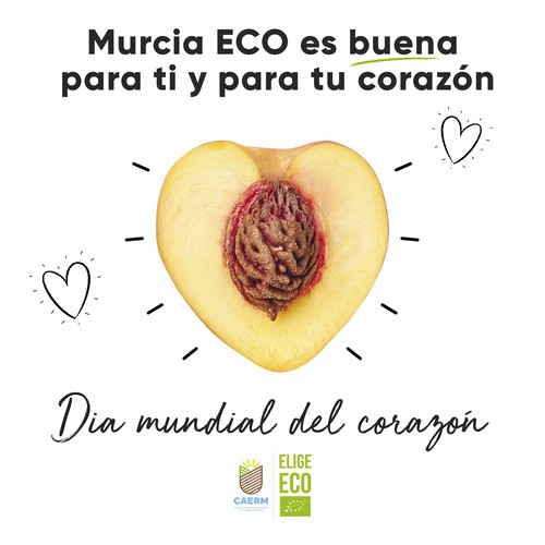 El Consejo de Agricultura Ecológica de la Región de Murcia se suma a la labor de concienciación de la sociedad  de buenos hábitos alimencios para cuidar el corazón