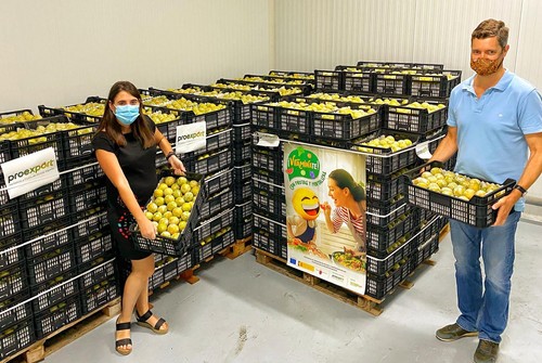 El Banco de Alimentos reparte 257.600 raciones, donadas por el Programa de Fruta Escolar