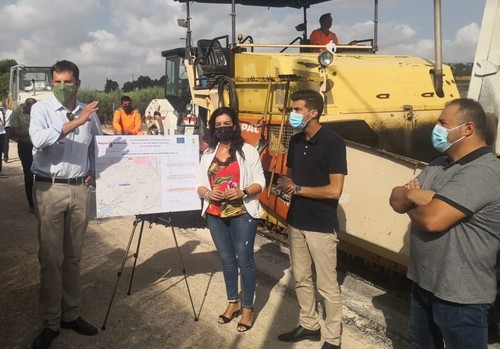 La Comunidad ultima el acondicionamiento del camino rural de La Almazara en Alguazas