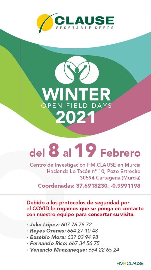 HM.CLAUSE celebra sus ‘Winter Open Field Days 2021’ del 8 al 19 de febrero